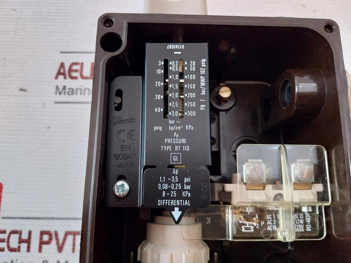 Danfoss Rt 110 Pressure Switch En 60947-4/-5 3-40 Psig