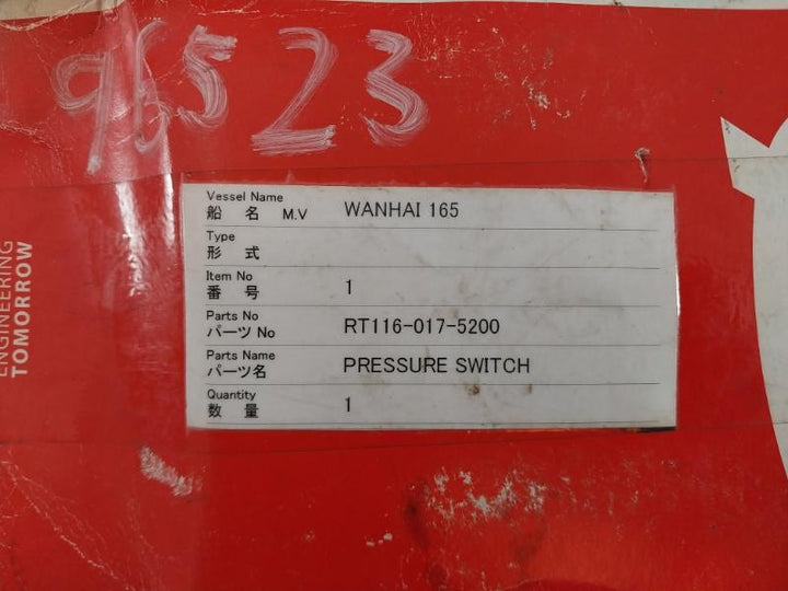 Danfoss Rt 116 Pressure Switch Rt116-017-5200 15-140 Psig 25 Bar 22 Bar/319 Psig