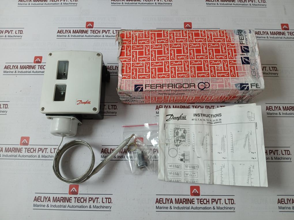 Danfoss Rt14 Temperature Switch Sensor 017-509966, 017A1564-01 2M