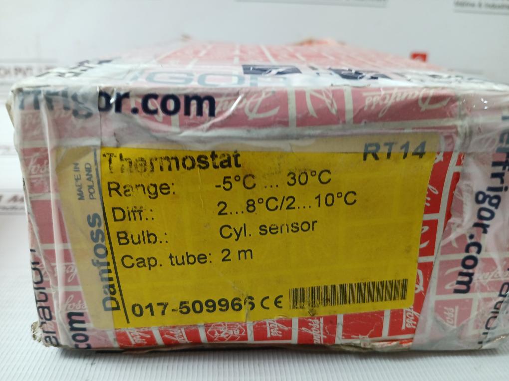 Danfoss Rt14 Temperature Switch Sensor 017-509966, 017A1564-01 2M