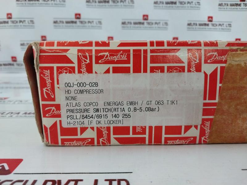 Danfoss Rt1a Pressure Control Switch Pb 22 Bar/mwp 319 Psig Ip66, En 60947-4/-5