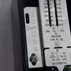 Danfoss Rt 200 Pressure Switch 12W 220Vdc Ip66 3.5-17 Psi