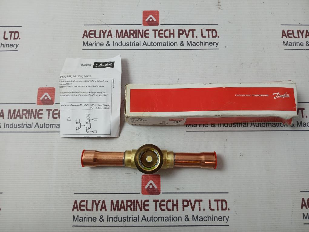 Danfoss Sgp 16S N Sight Glass 014L0184 014R9572 Max 80˚C/175˚F