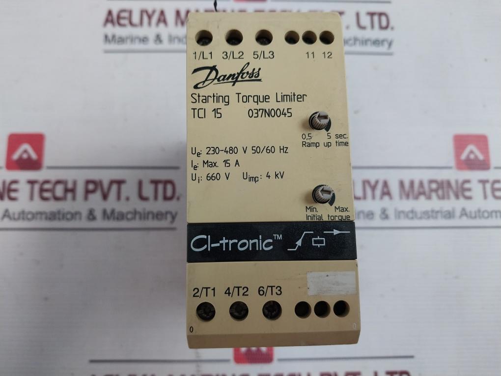 Danfoss Tci 15 Starting Torque Limiter 230-480V 50/60Hz 15A 0.5 To 5 Sec