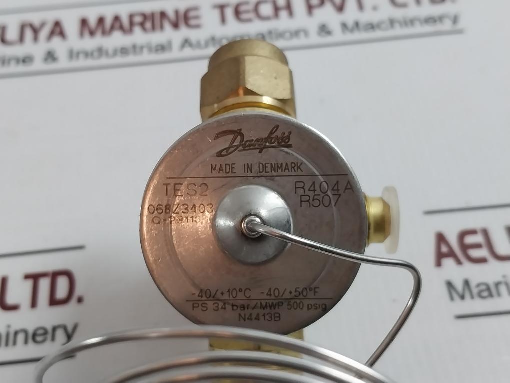 Danfoss Tes2 Thermostatic Expansion Valve Q-p3110 R404A R507 Mwp 500 Psig