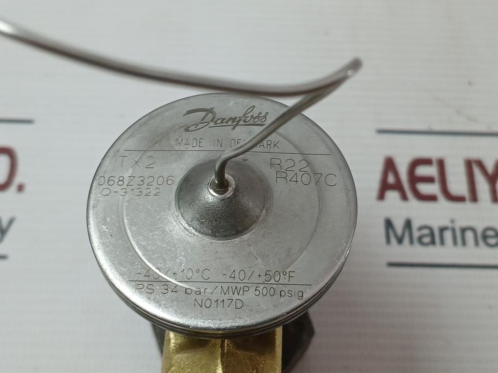 Danfoss Tx2 Thermostatic Expansion Valve 068Z3206 34 Bar/Mwp 500 Psig