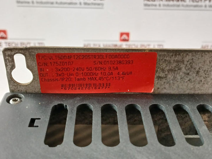 Danfoss Vlt 5000 Low Voltage Adjustable Frequency Drive 175Z0107