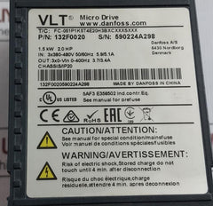 Danfoss Vlt Micro Drive Fc-051P1K5T4E20H3Bxcxxxsxxx