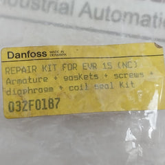 Danfoss 032F0187 Armature + Gasket + Screw + Diaphragm + Coil Seal Kit