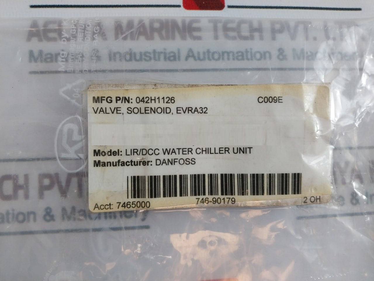 Danfoss 042H1126 Solenoid Valve 610Psig