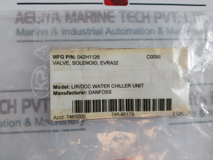 Danfoss 042H1126 Solenoid Valve 610Psig