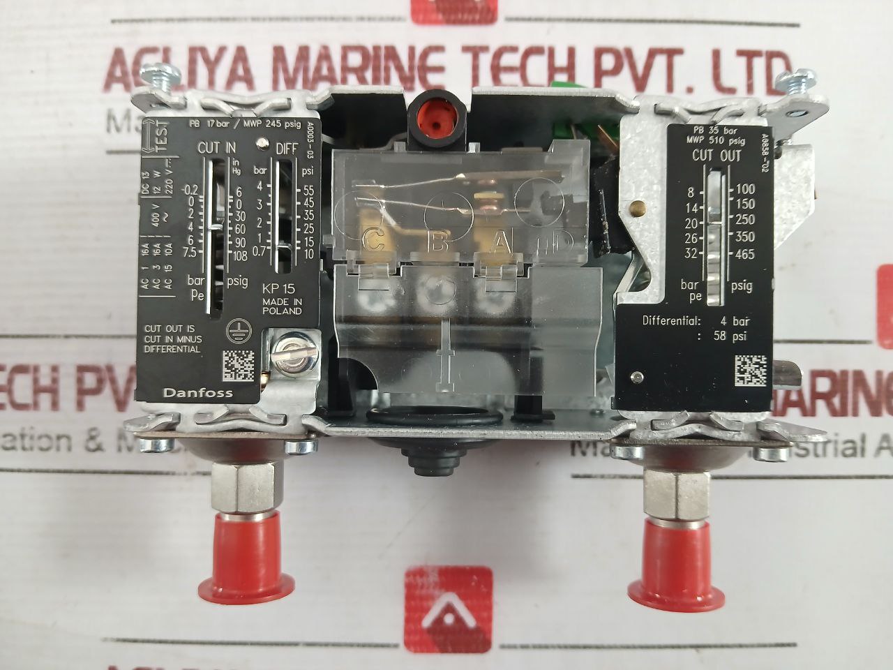 Danfoss Kp15 Pressure Switch A003-03 17 Bar/245 Psig 060-124366 4 Bar