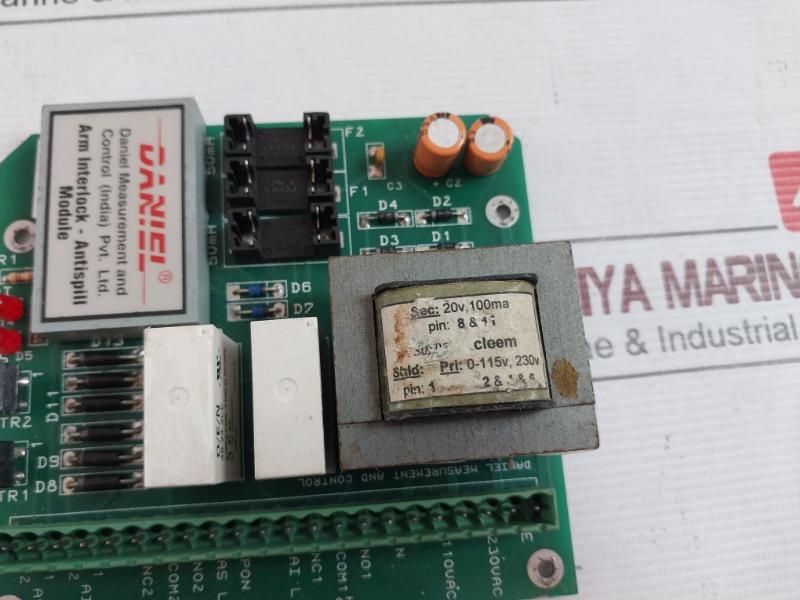Daniel 1651301 Pcb For Arm Interlock-antispill Module Rev: 0 0-115V,230V