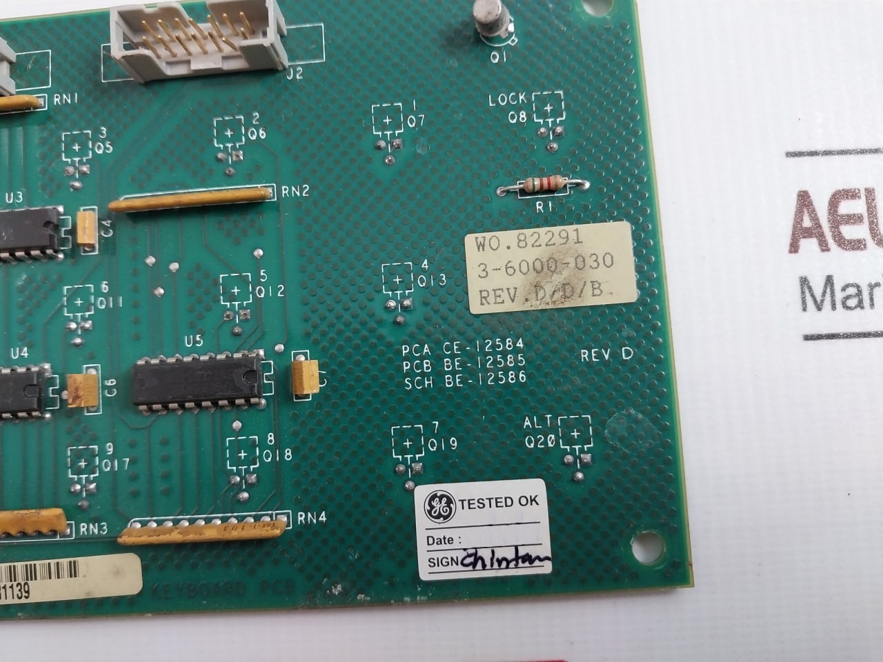 Daniel 3-6000-030 Printed Circuit Board For Keyboard Sbc-2b A Rev. D