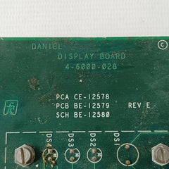 Daniel 3-6000-038 Plc Display Board 4-6000-028 Rev: E