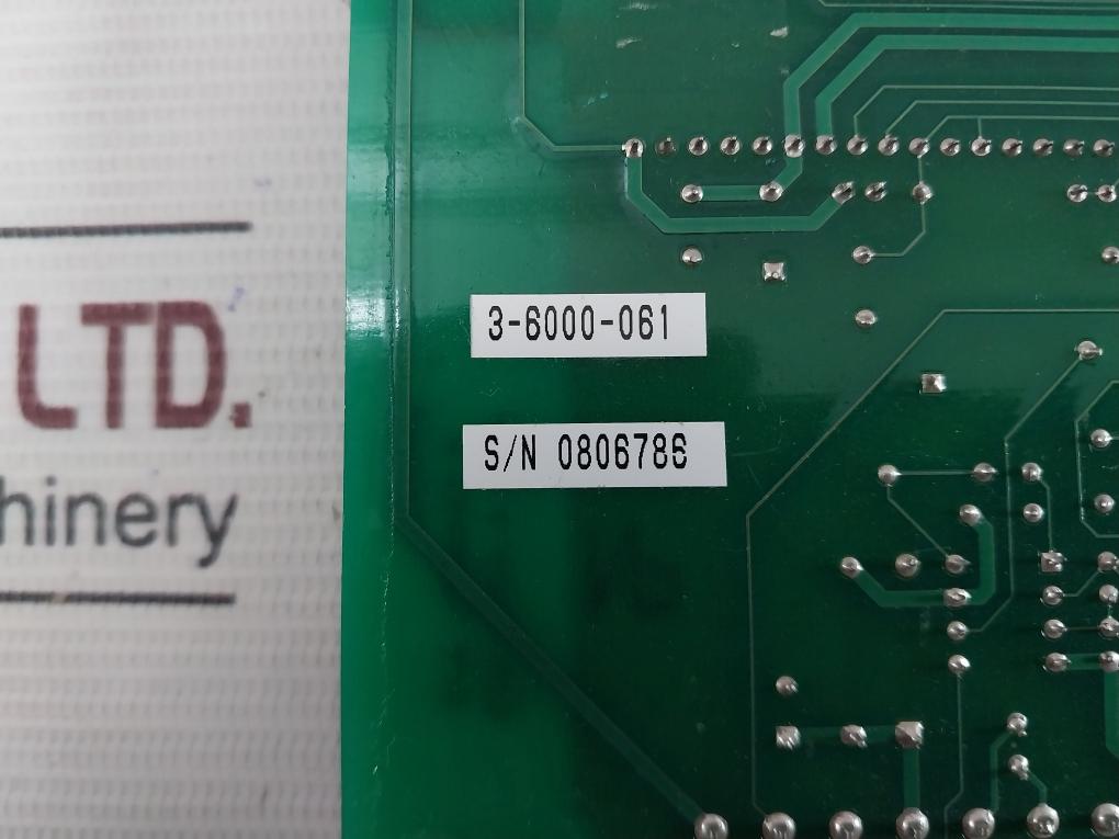 Daniel 4-6000-020 Channel Printed Circuit Board Pcb Be-15534 Rev:B