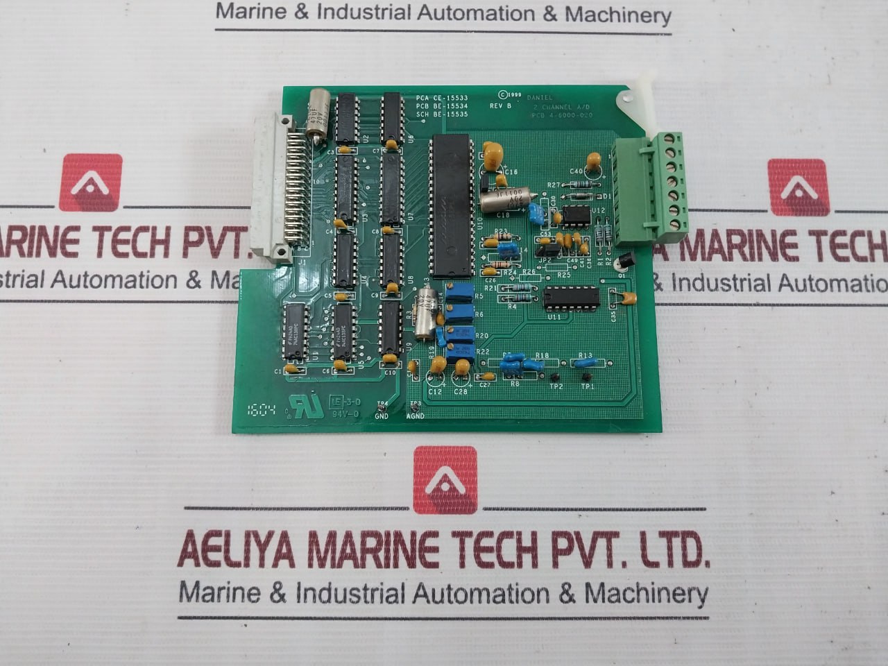 Daniel 4-6000-020 Channel Printed Circuit Board Pcb Be-15534 Rev:B