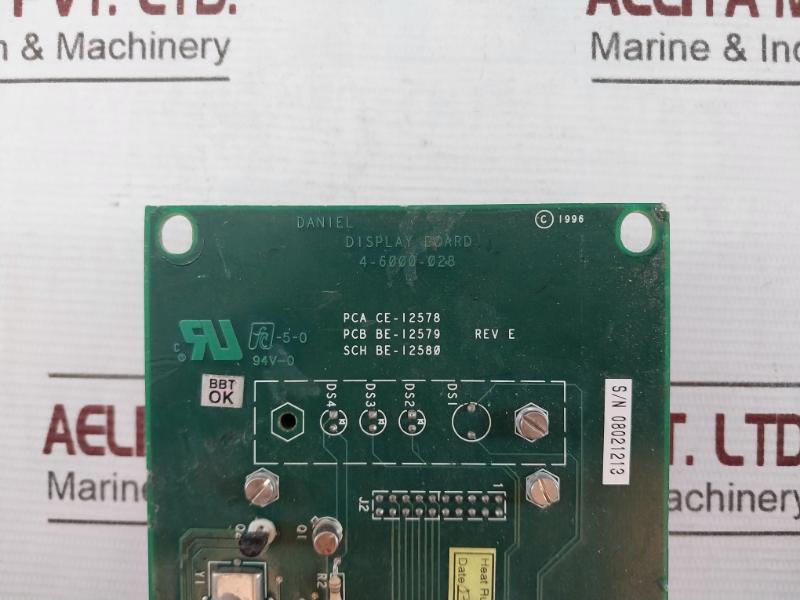 Daniel 4-6000-028 Pcb Card For Display Board Rev.E 94V-0 02107-08
