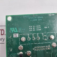 Daniel 4-6000-028 Pcb Display Board 94V-0 Rev E