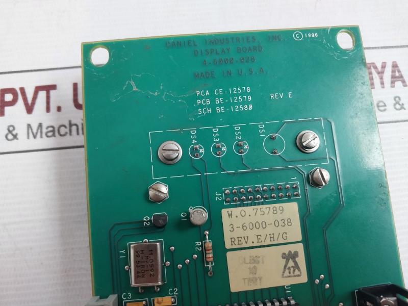 Daniel 4-6000-028 Printed Circuit Board 3-6000-038 Sbc-2B A 900413