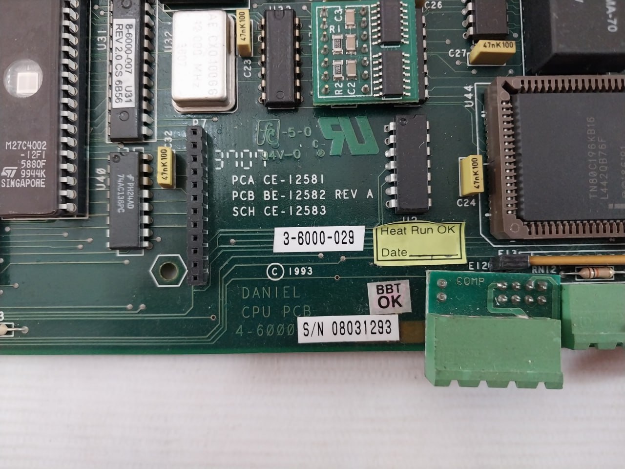 Daniel 4-6000-029 Pcb For Cpu Rev.A 94V-0 Ae-19375 1031304