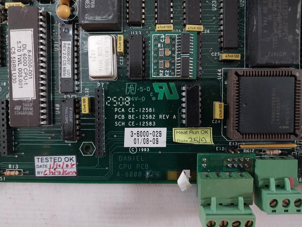Daniel 4-6000-029 Pcb For Cpu Sch Ce-12583 1031304 94V