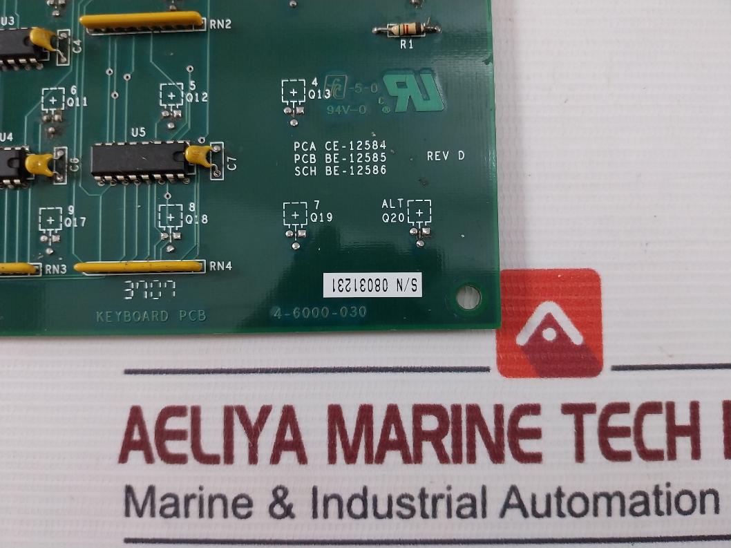 Daniel 4-6000-030 Printed Circuit Board For Keyboard 94V-0 Rev.D