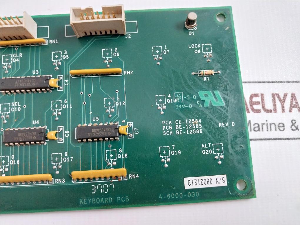 Daniel 4-6000-030 Printed Circuit Board For Keyboard Rev: D