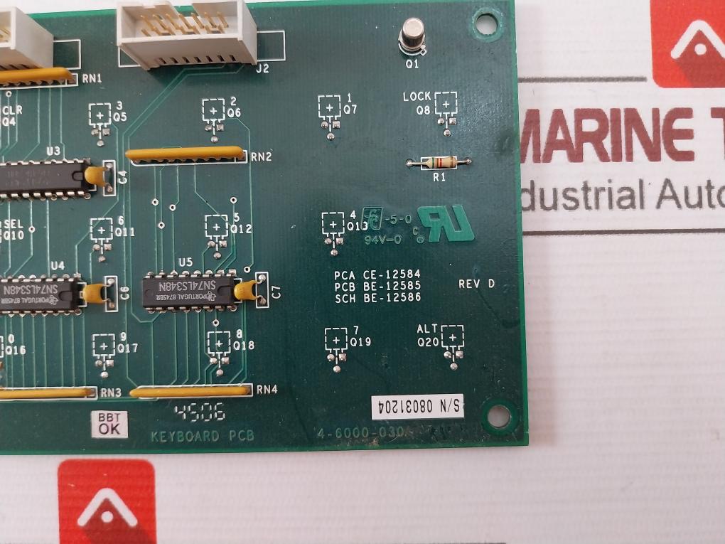 Daniel 4-6000-030 Printed Circuit Board For Keyboard Rev D 3-6000-030 02107-08