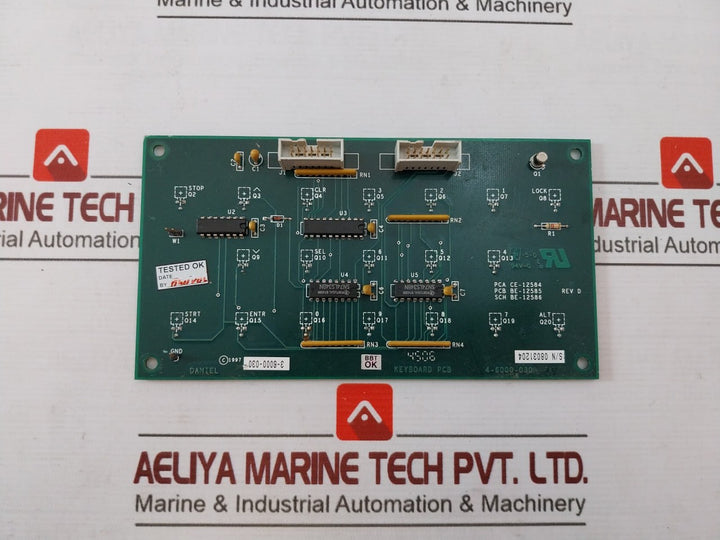Daniel 4-6000-030 Printed Circuit Board For Keyboard Rev D 3-6000-030 02107-08