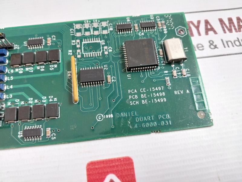 Daniel 4-6000-031 Duart Printed Circuit Board Rev A 94V-0 02107-08