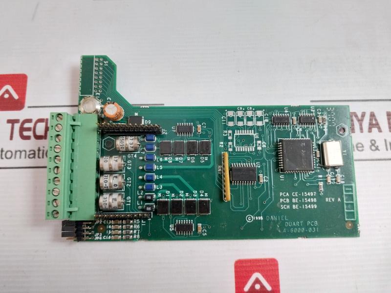 Daniel 4-6000-031 Duart Printed Circuit Board Rev A 94V-0 02107-08