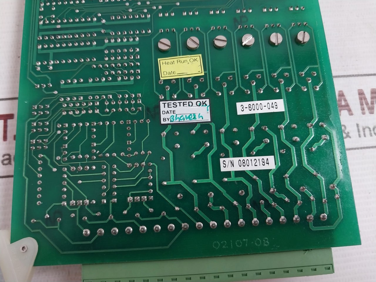 Daniel 4-6000-036 Enhanced I/O Module Pca Ce-12812 Pcb Be-12813 Rev: A