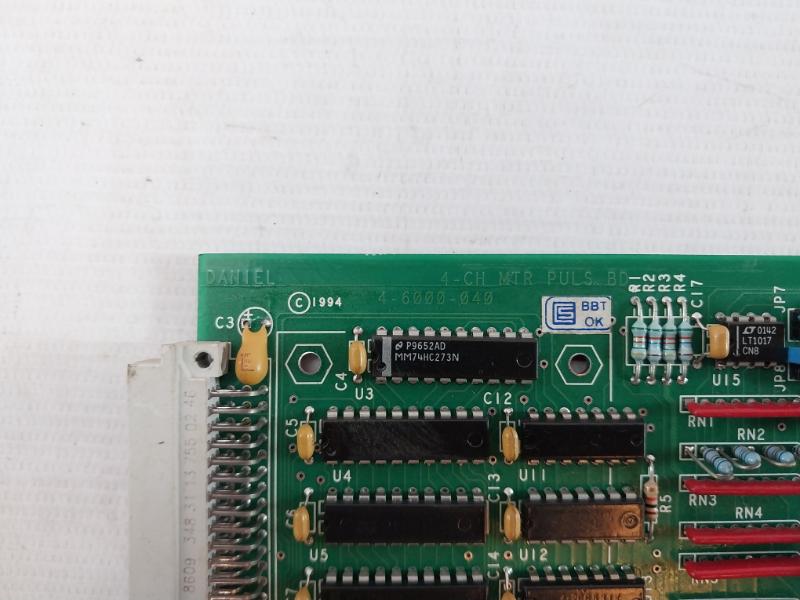 Daniel 4-6000-040 4-channel Meter Pulse Board 0303074 3-6000-042 Rev.B