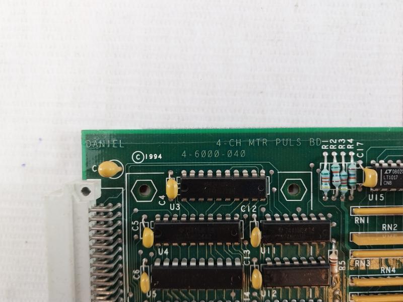 Daniel 4-6000-040 4-channel Meter Pulse Board 94V-0 Rev.B 3-6000-042