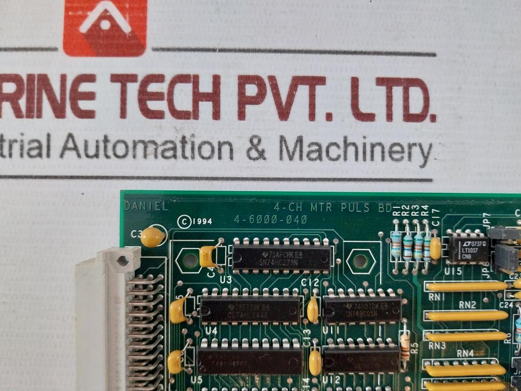 DANIEL 4-6000-040 4-Channel Meter Pulse Board Rev B 8-6000-005 PCA CE-15516
