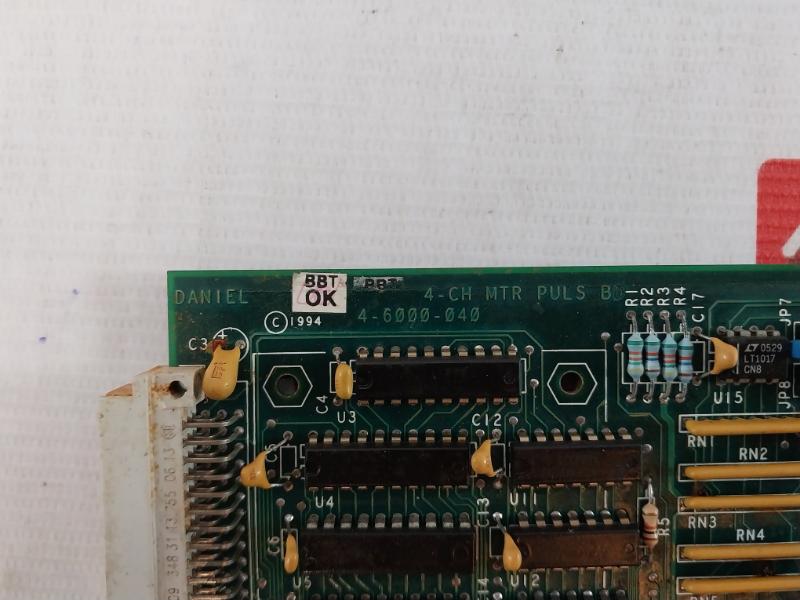 Daniel 4-6000-040 4-Channel Meter Pulse Board SCH BE-15518 94V-0 3-6000-042