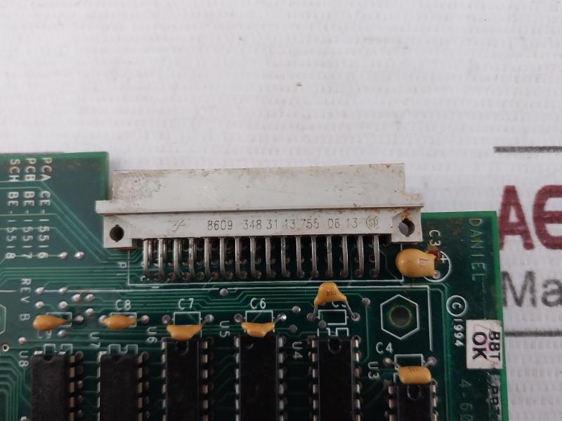 Daniel 4-6000-040 4-Channel Meter Pulse Board SCH BE-15518 94V-0 3-6000-042