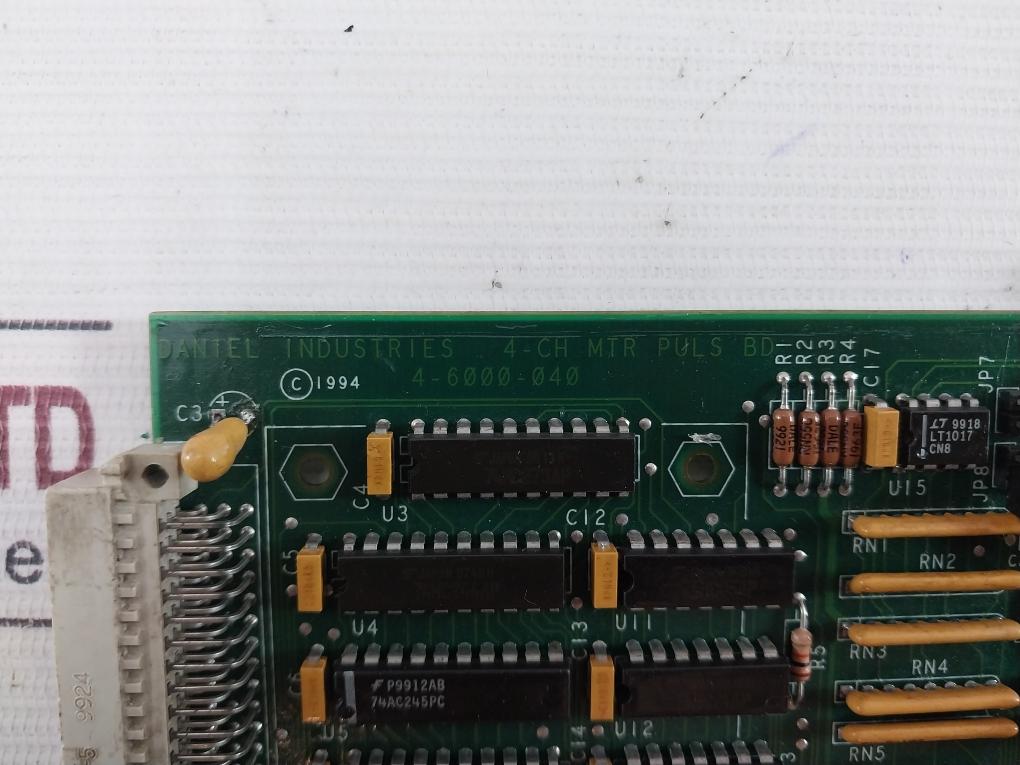 Daniel 4-6000-040 Channel Meter Pulse Board Sch Be-15518 Rev.B/D/C