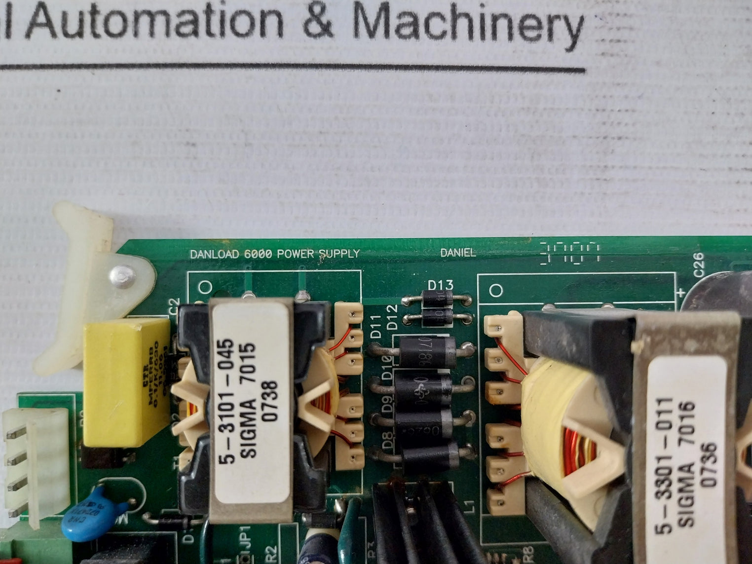 Daniel Danload 6000 Power Supply Printed Circuit Board Rev C 94V-0 Pca De 19764