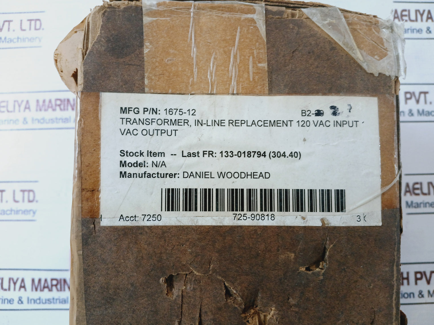 Daniel Woodhead 1675-12 Transformer Output 12V 90Va