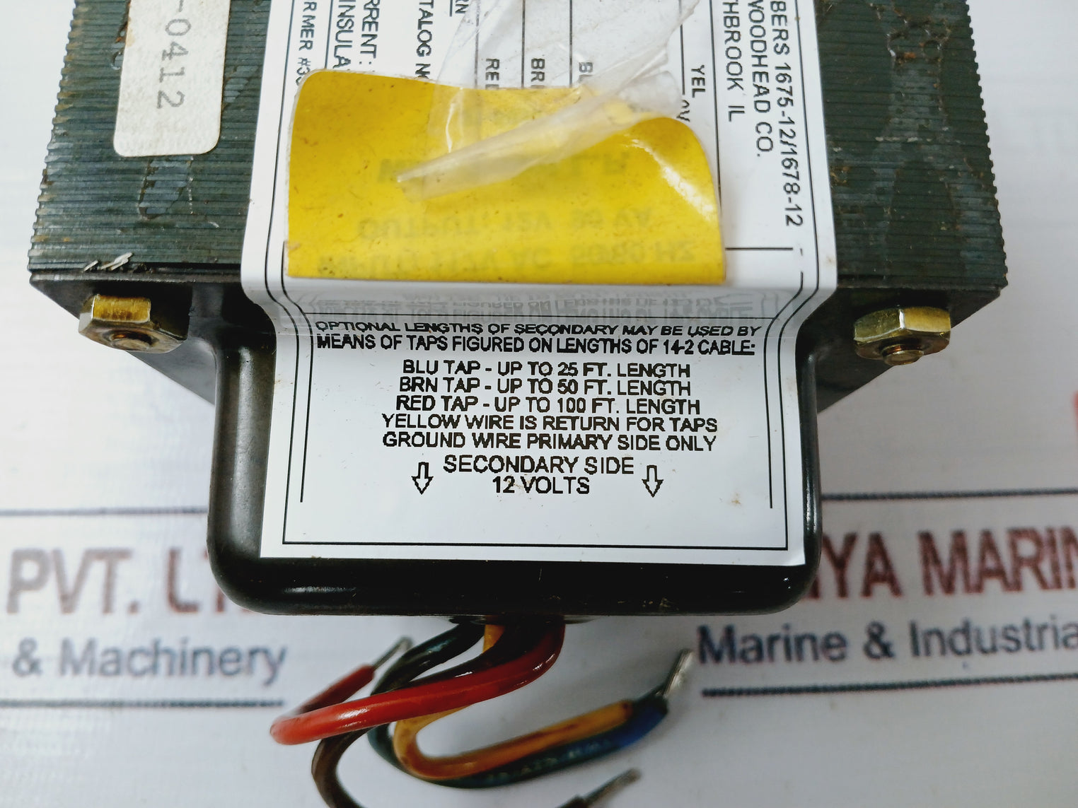 Daniel Woodhead 1675-12 Transformer Output 12V 90Va
