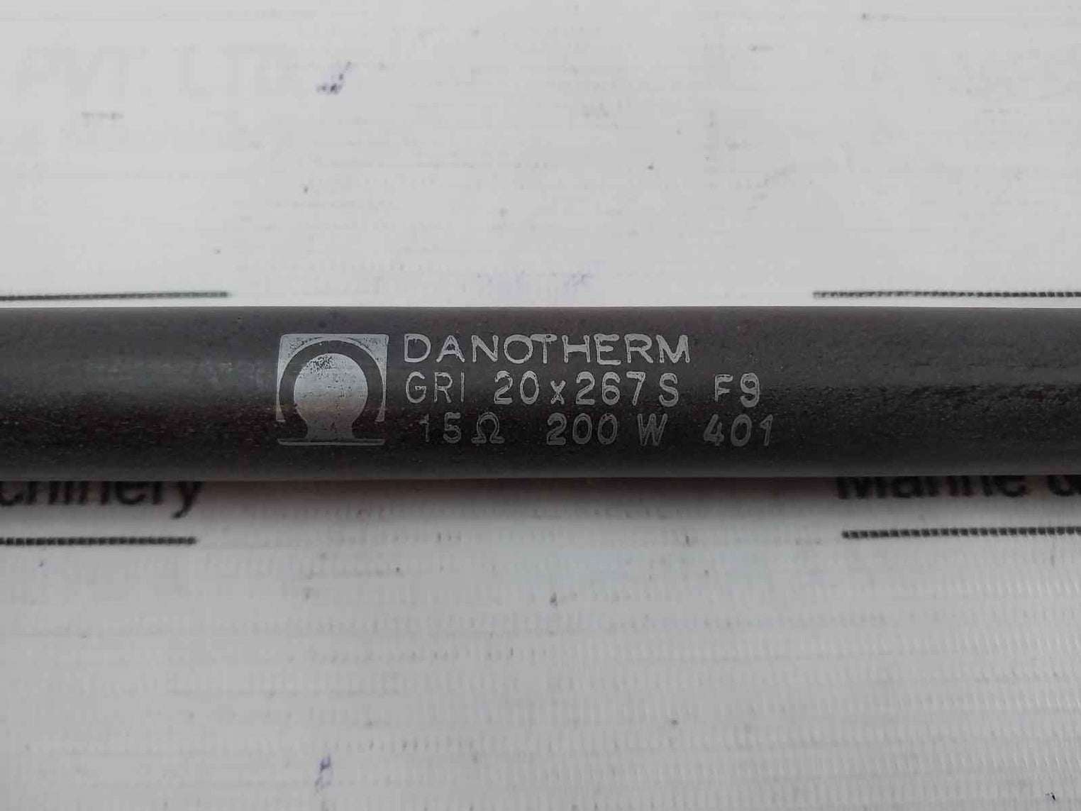 Danotherm Gri 20X267 S Resistor 15Ω 200W 401