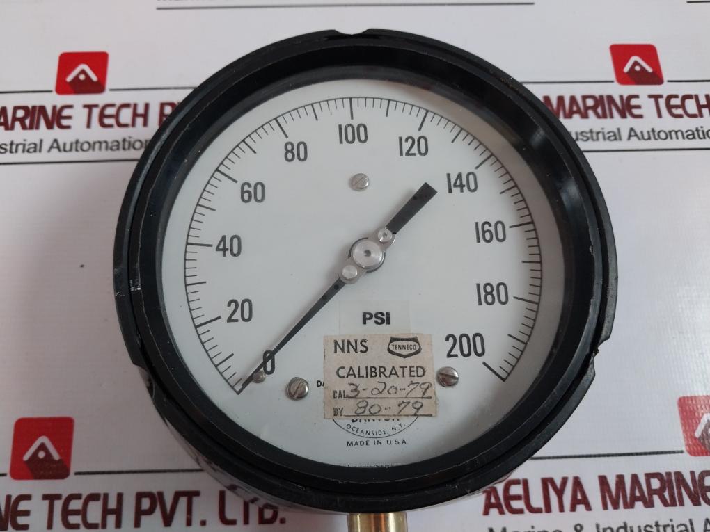 Danton Duro Instrument 0-200 Psi Pressure Gauge