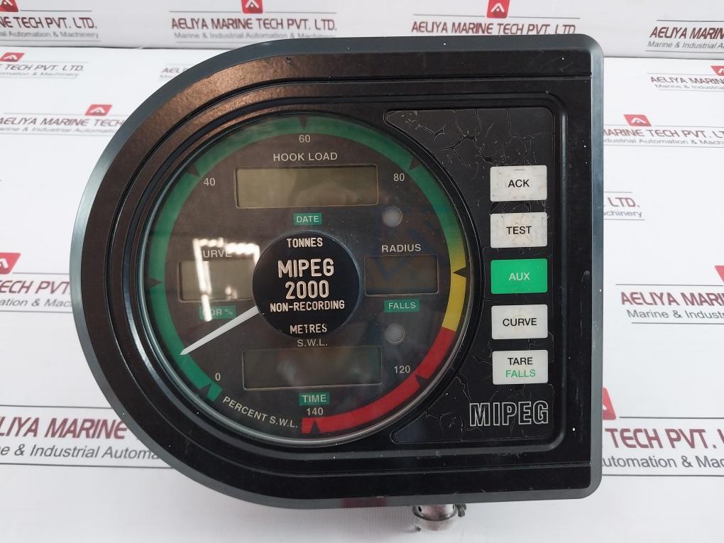 Data Instrument Mipeg 2000 Non- Recording Safe Load Display Indicator 12V