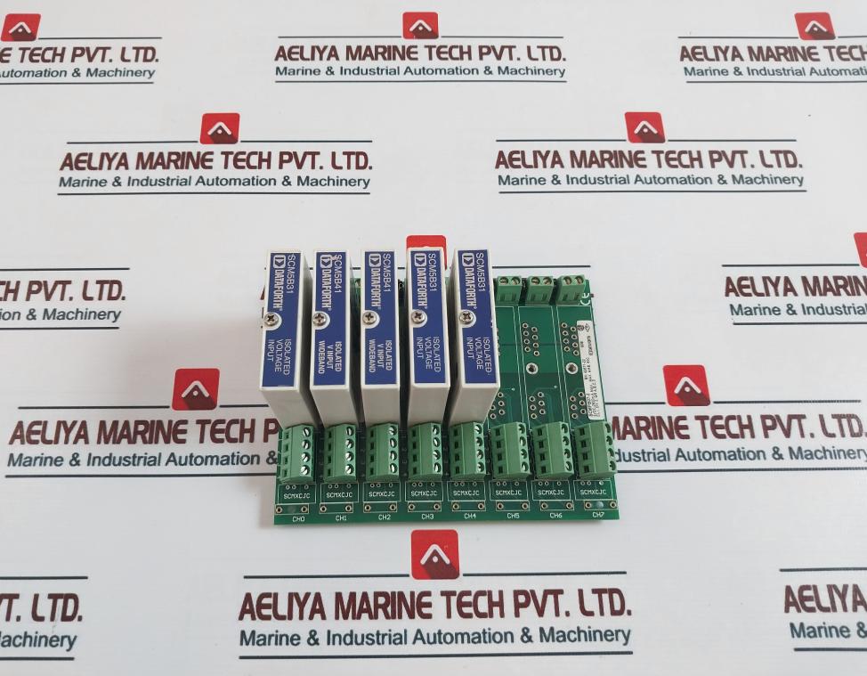 Dataforth Scm5B31-09 Isolated Voltage Input Module W/ Scmpb07-3 Backpanel