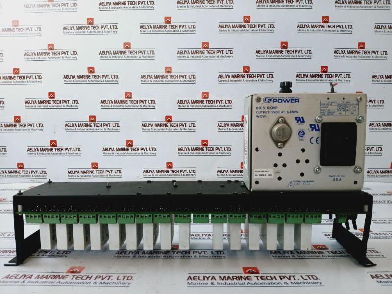Dataforth Scmpb01 16 Channel Analog I/o Backpanel W/ 15 I/o Plcs + Power Supply