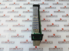 Dataforth Scmpb01 16 Channel Analog I/o Backpanel W/ 15 I/o Plcs + Power Supply