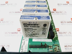 Dataforth Scmpb01 16 Channel Analog I/o Backpanel W/ 15 I/o Plcs + Power Supply