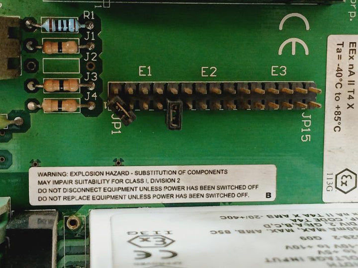 Dataforth Scmpb01 16 Channel Analog I/o Backpanel W/ 15 I/o Plcs + Power Supply